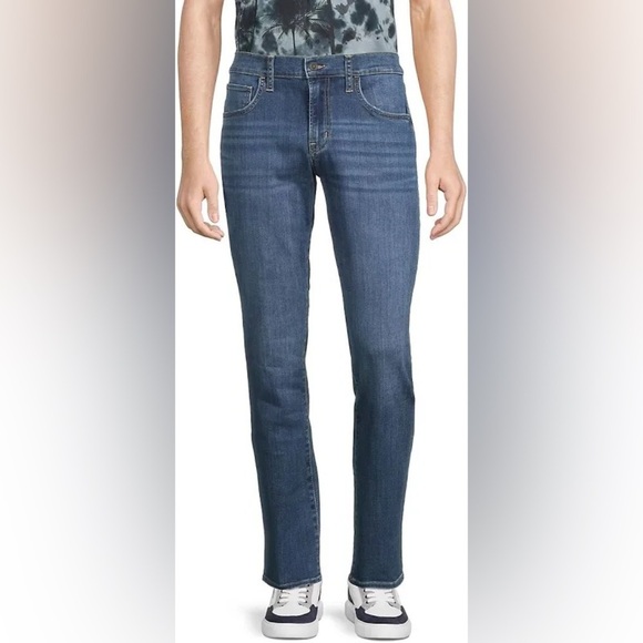 NWOT Hudson Men’s Byron Straight Leg Jeans in Genn Wash Blue 32 - Picture 1 of 3